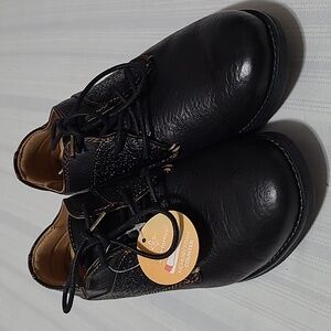 CONFORTIVA LACE-UP LEATHER ARTISAN OXFORDS TOLLA BLACK EMBOSSED LEATHER SHOES 6W